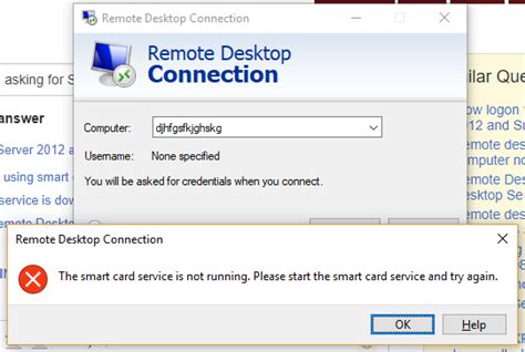 windows remote desktop connect a smart card|Smart Card and Remote Desktop Servic.